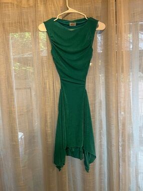 Oh Polly Emerald Green Asymmetrical High-Low Dress
